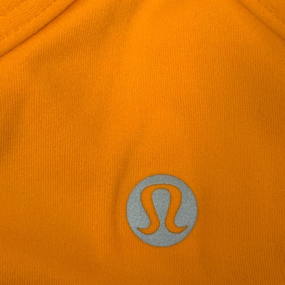 NWT Lululemon Flow Y Nulu Longline Bra Tiger Orange Size 12 - Picture 3 of 6
